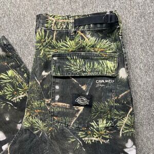 Dickies Camowest Wayne Carlton Pine Tree Camo Cargo Pants Mens 36x34 HD532VN2